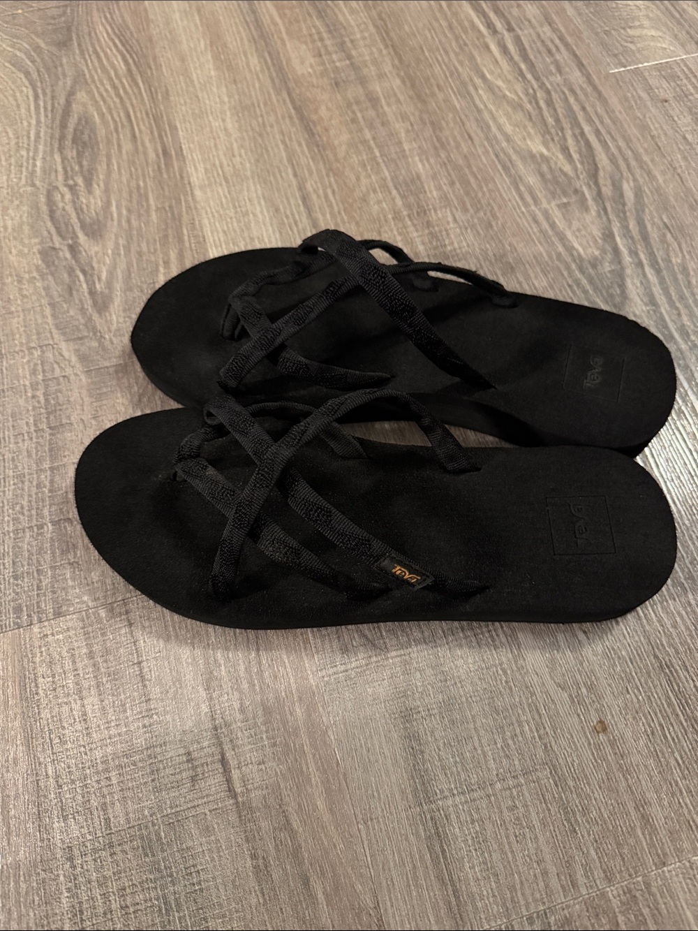 Teva Women's Black Multi-Strap Slide Sandal